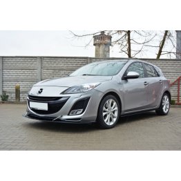 Накладка сплиттер на передний бампер на Mazda 3 BL Sport